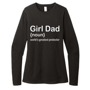 Girl Dad Proud Father Of Girl Dad Fun Fathers Womens CVC Long Sleeve Shirt