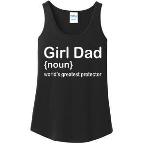 Girl Dad Proud Father Of Girl Dad Fun Fathers Ladies Essential Tank