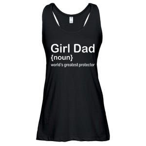 Girl Dad Proud Father Of Girl Dad Fun Fathers Ladies Essential Flowy Tank