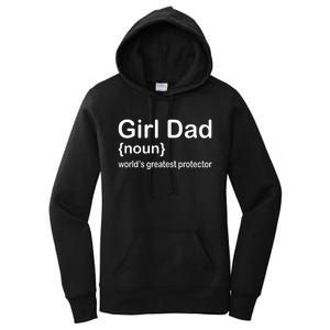 Girl Dad Proud Father Of Girl Dad Fun Fathers Women's Pullover Hoodie