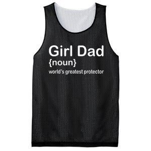 Girl Dad Proud Father Of Girl Dad Fun Fathers Mesh Reversible Basketball Jersey Tank