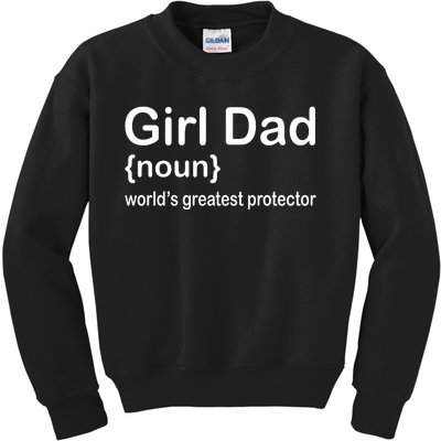 Girl Dad Proud Father Of Girl Dad Fun Fathers Kids Sweatshirt