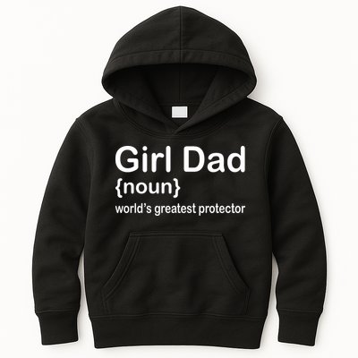 Girl Dad Proud Father Of Girl Dad Fun Fathers Kids Hoodie
