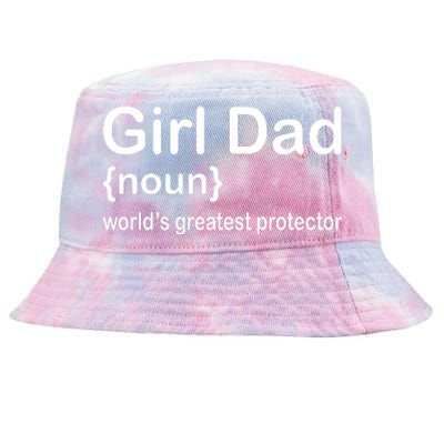 Girl Dad Proud Father Of Girl Dad Fun Fathers Tie-Dyed Bucket Hat