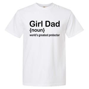 Girl Dad Proud Father Of Girl Dad Fun Fathers Garment-Dyed Heavyweight T-Shirt