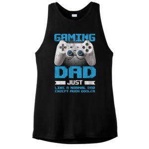 Gaming Dad Papa Daddy Dad Fatherhood Fathers Day Cool Gift Ladies PosiCharge Tri-Blend Wicking Tank