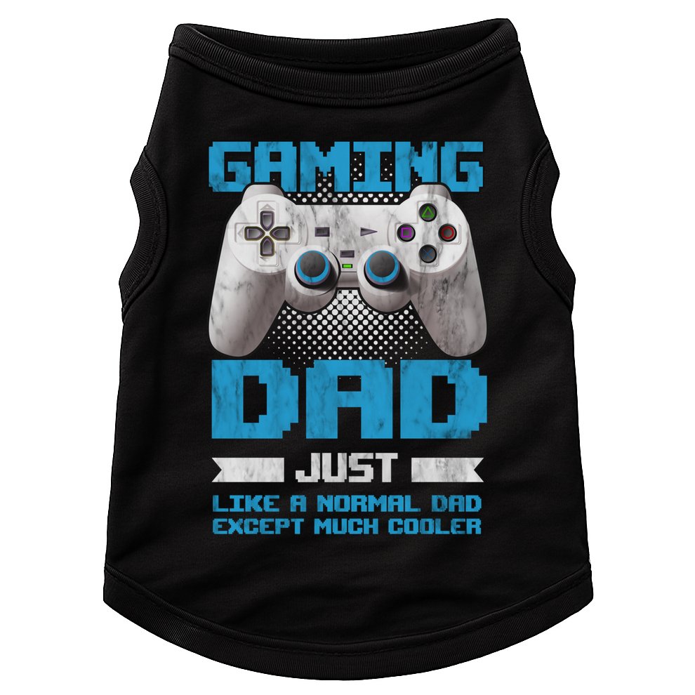 Gaming Dad Papa Daddy Dad Fatherhood Fathers Day Cool Gift Doggie Tank