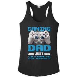 Gaming Dad Papa Daddy Dad Fatherhood Fathers Day Cool Gift Ladies PosiCharge Competitor Racerback Tank