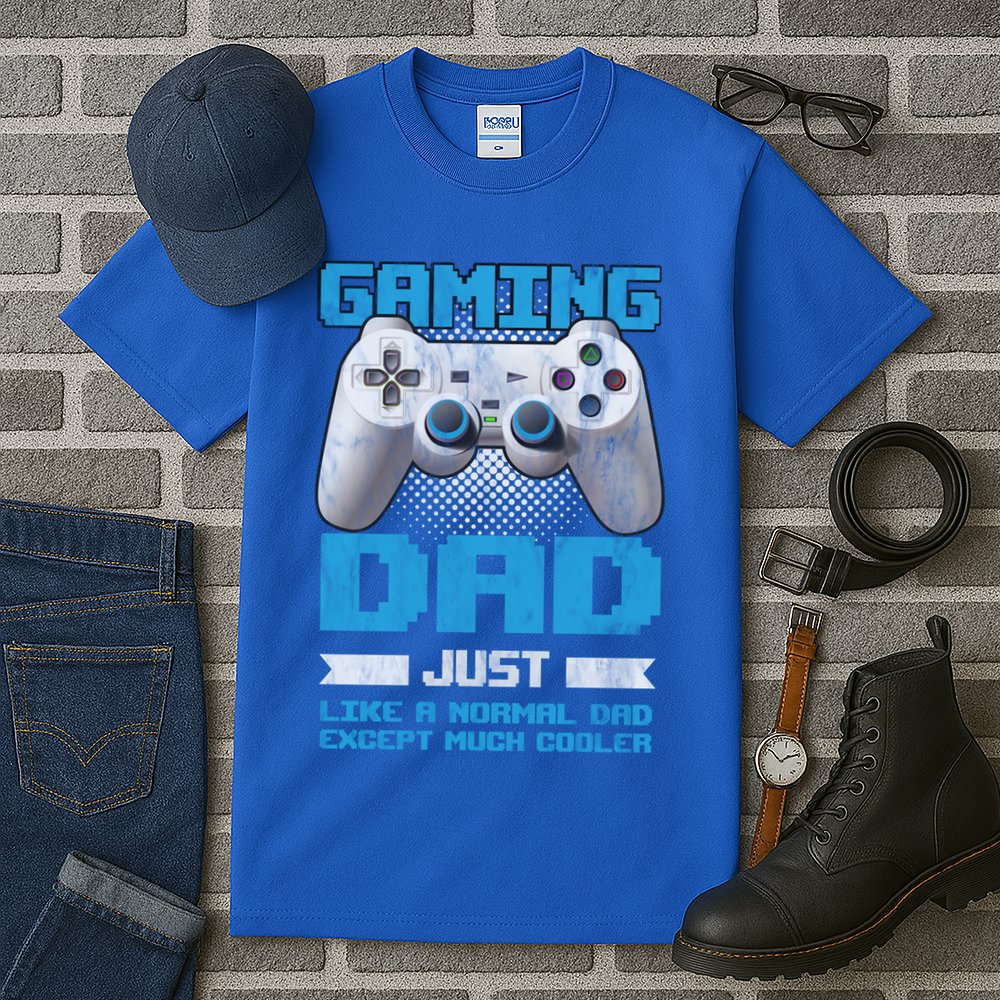 Gaming Dad Papa Daddy Dad Fatherhood Fathers Day Cool Gift Tall T-Shirt