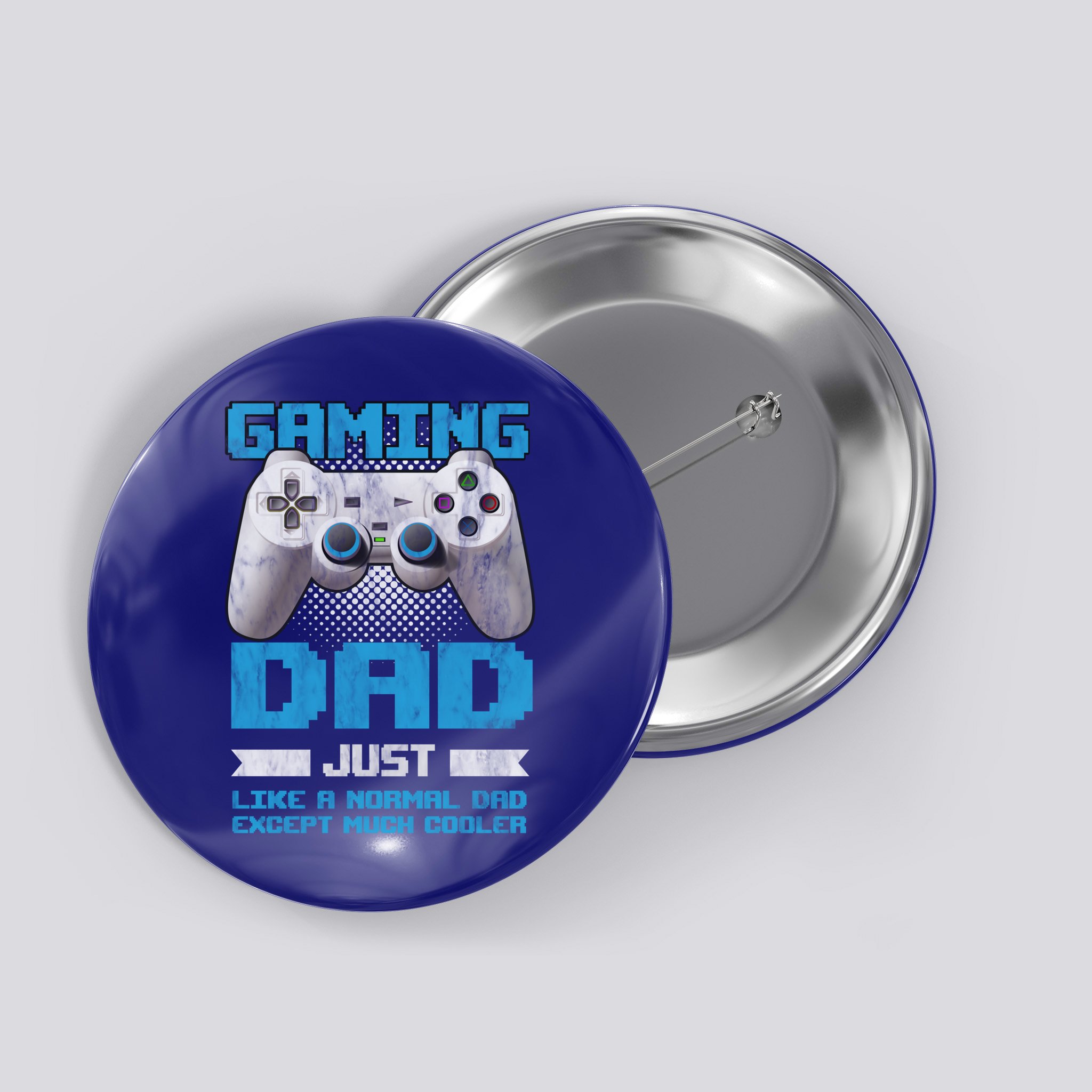 Gaming Dad Papa Daddy Dad Fatherhood Fathers Day Cool Gift Button