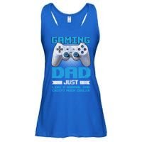 Gaming Dad Papa Daddy Dad Fatherhood Fathers Day Cool Gift Ladies Essential Flowy Tank