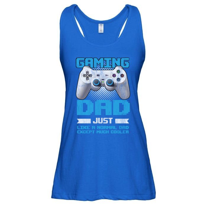 Gaming Dad Papa Daddy Dad Fatherhood Fathers Day Cool Gift Ladies Essential Flowy Tank