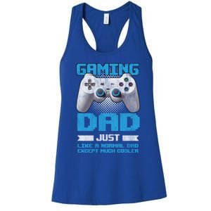 Gaming Dad Papa Daddy Dad Fatherhood Fathers Day Cool Gift Women's Racerback Tank