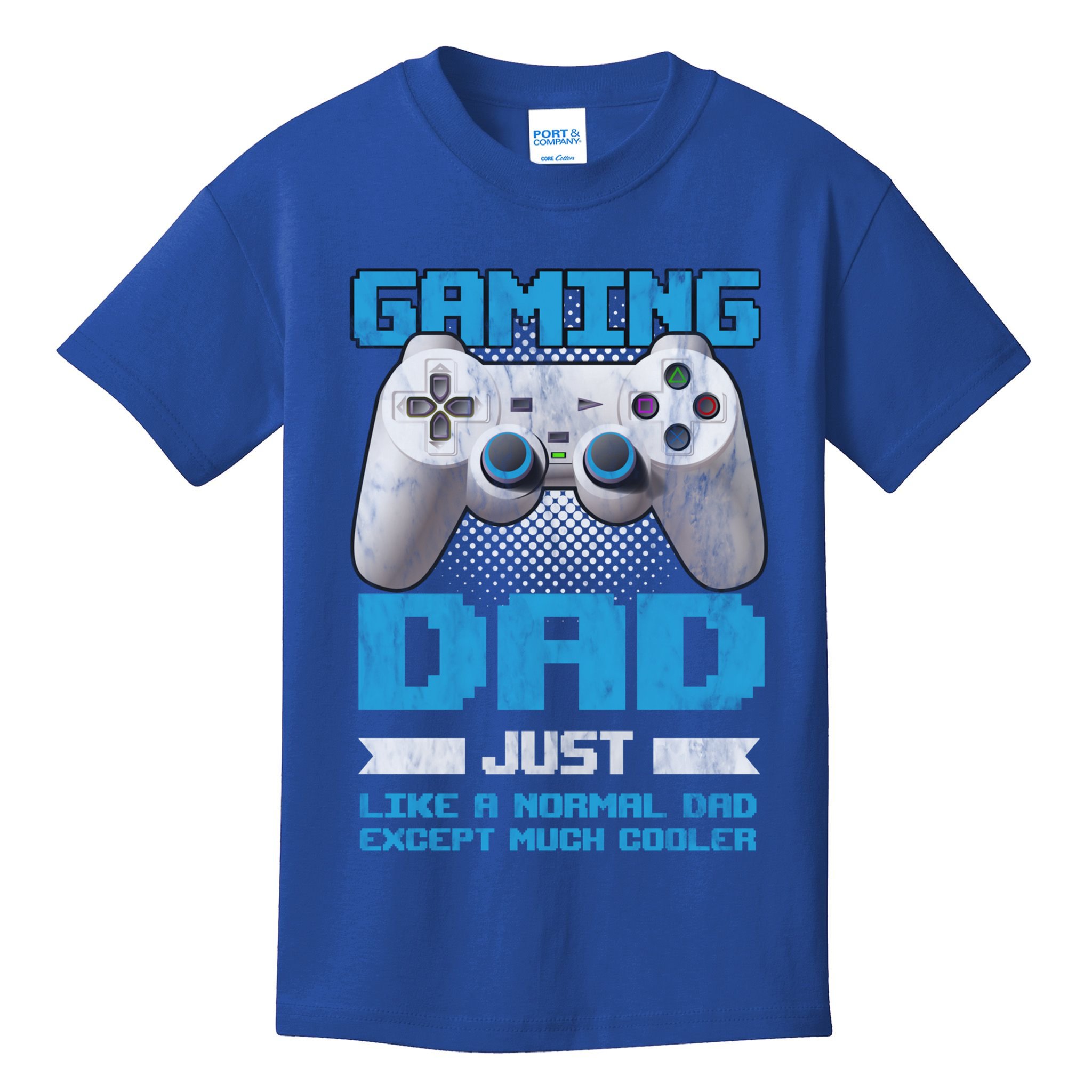 Gaming Dad Papa Daddy Dad Fatherhood Fathers Day Cool Gift Kids T-Shirt