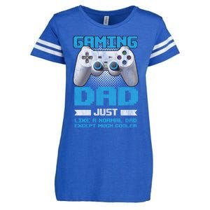 Gaming Dad Papa Daddy Dad Fatherhood Fathers Day Cool Gift Enza Ladies Jersey Football T-Shirt