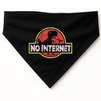 Geeky Dinosaur Pixel Art Nerdy Computer Programming Geeks USA-Made Doggie Bandana