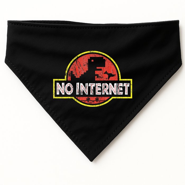 Geeky Dinosaur Pixel Art Nerdy Computer Programming Geeks USA-Made Doggie Bandana
