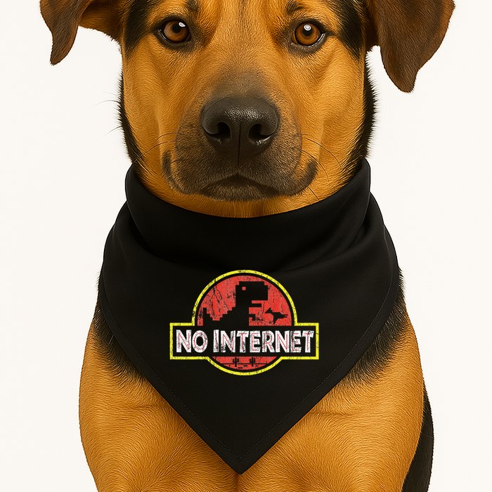 Geeky Dinosaur Pixel Art Nerdy Computer Programming Geeks USA-Made Doggie Bandana