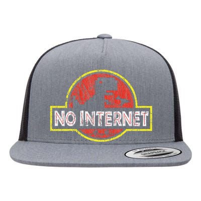 Geeky Dinosaur Pixel Art Nerdy Computer Programming Geeks Flat Bill Trucker Hat