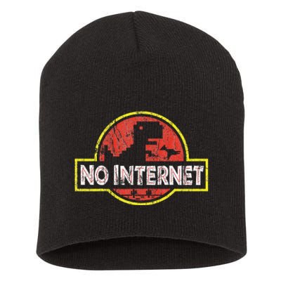 Geeky Dinosaur Pixel Art Nerdy Computer Programming Geeks Short Acrylic Beanie