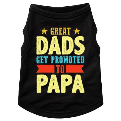 Great Dads Promoted To Papa Dad Daddy Father Stepdad Poppa Doggie Tank