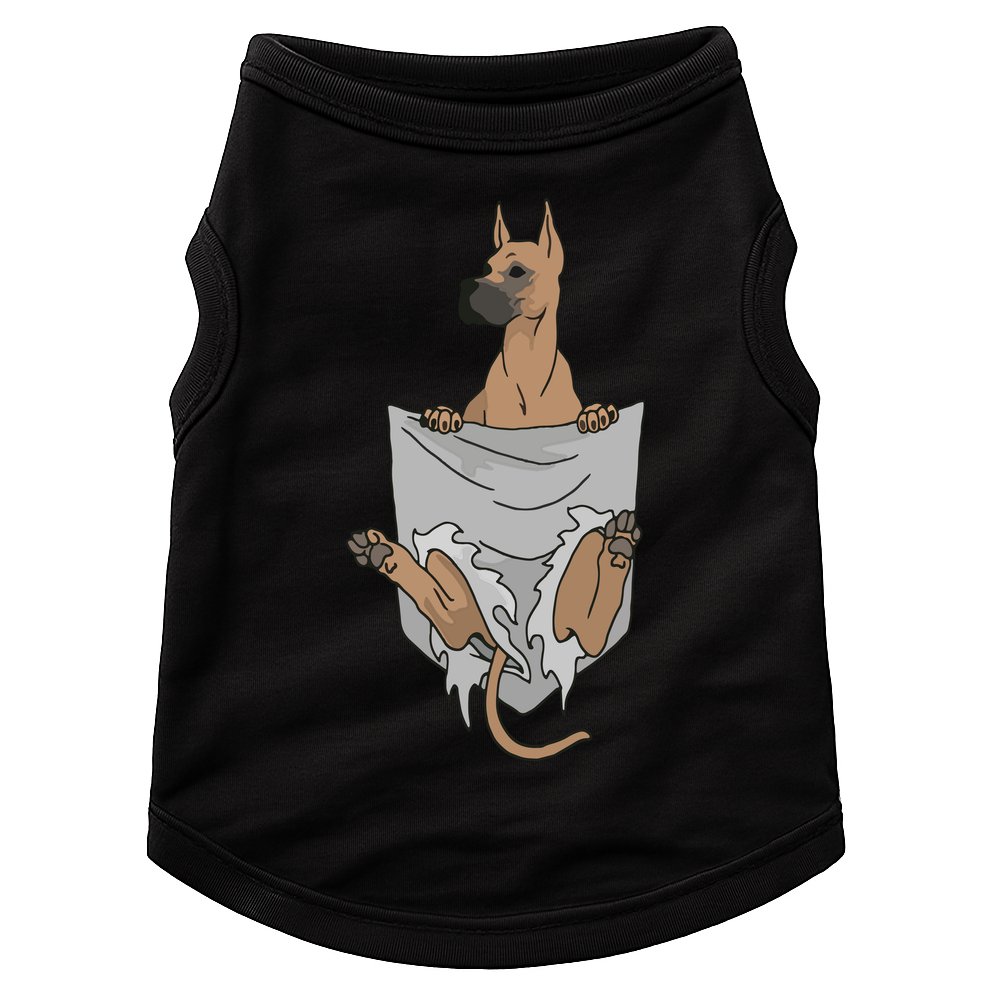 Great Dane Pocket Funny Great Dane Doggie Tank