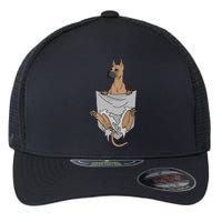 Great Dane Pocket Funny Great Dane Flexfit Unipanel Trucker Cap