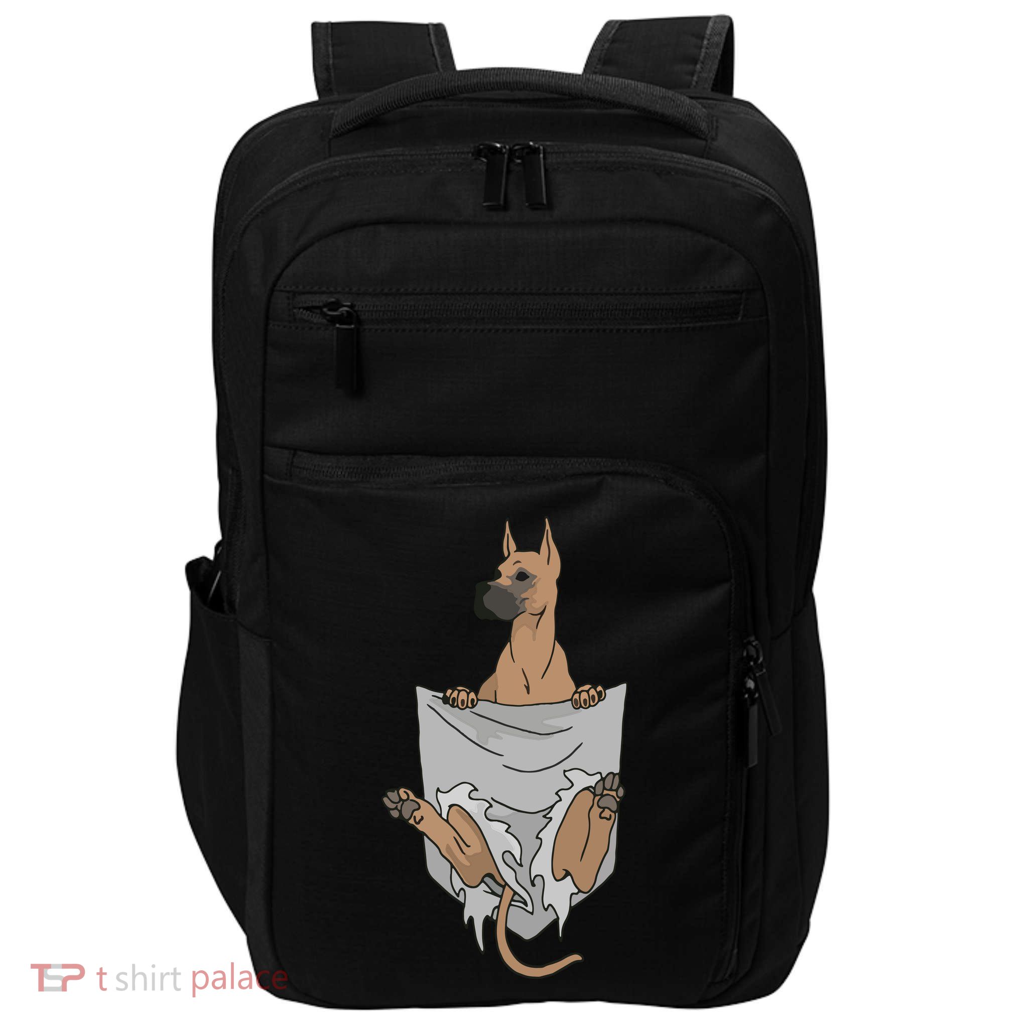 Great Dane Pocket Funny Great Dane Impact Tech Backpack