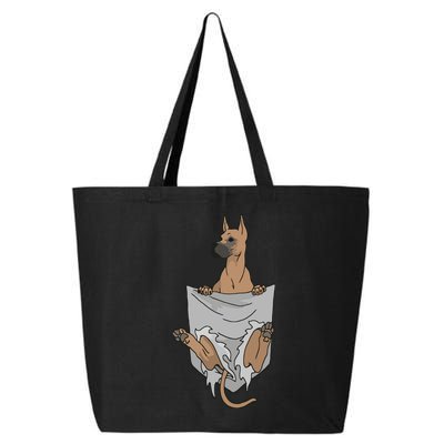 Great Dane Pocket Funny Great Dane 25L Jumbo Tote