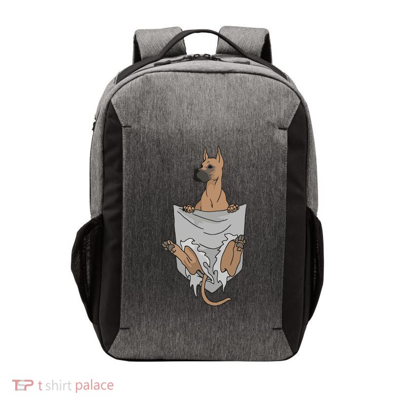 Great Dane Pocket Funny Great Dane Vector Backpack