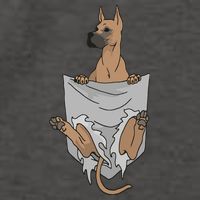 Great Dane Pocket Funny Great Dane Vector Backpack