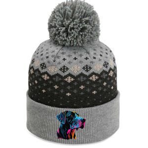 Great Dane Pop Art Great Dane Lovers The Baniff Cuffed Pom Beanie