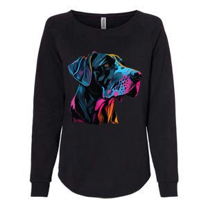 Great Dane Pop Art Great Dane Lovers Womens California Wash Sweatshirt