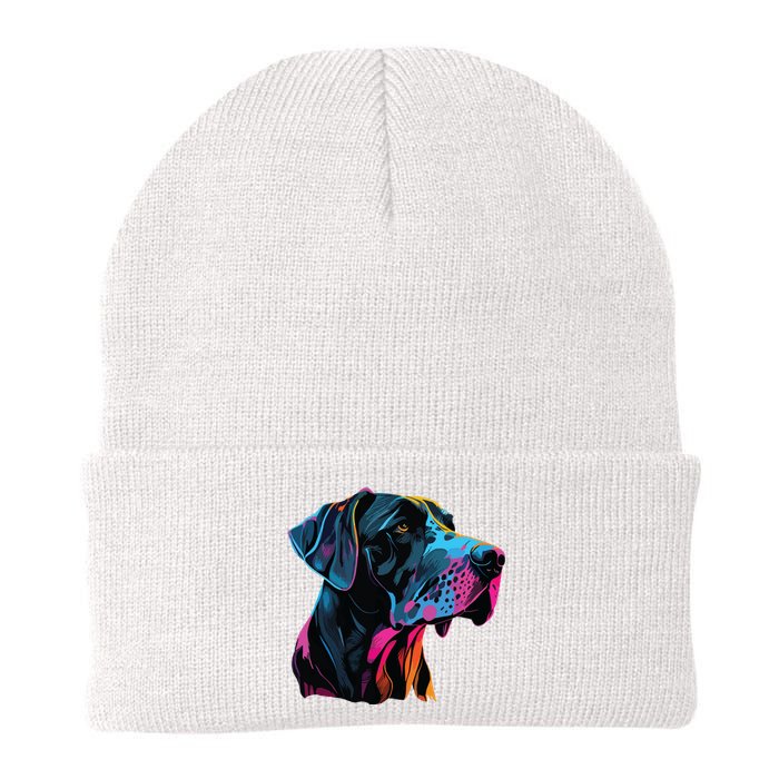 Great Dane Pop Art Great Dane Lovers Knit Cap Winter Beanie