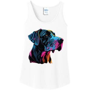 Great Dane Pop Art Great Dane Lovers Ladies Essential Tank