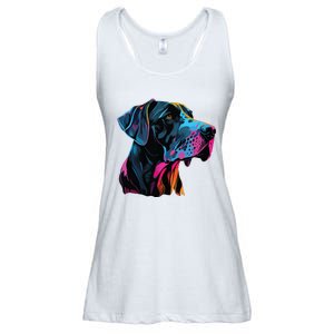 Great Dane Pop Art Great Dane Lovers Ladies Essential Flowy Tank