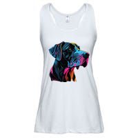 Great Dane Pop Art Great Dane Lovers Ladies Essential Flowy Tank