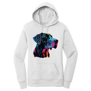 Great Dane Pop Art Great Dane Lovers Women's Pullover Hoodie