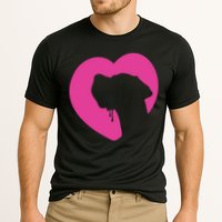 Great Dane Profile Heart Pink Cooling Performance Crew T-Shirt