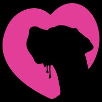 Great Dane Profile Heart Pink 7-Panel Snapback Hat