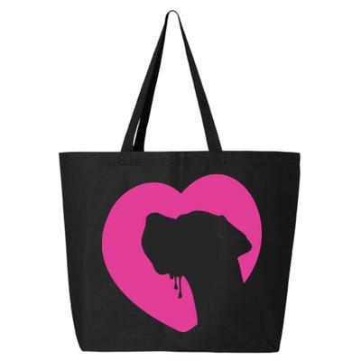 Great Dane Profile Heart Pink 25L Jumbo Tote