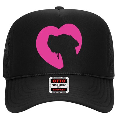 Great Dane Profile Heart Pink Trucker Hat