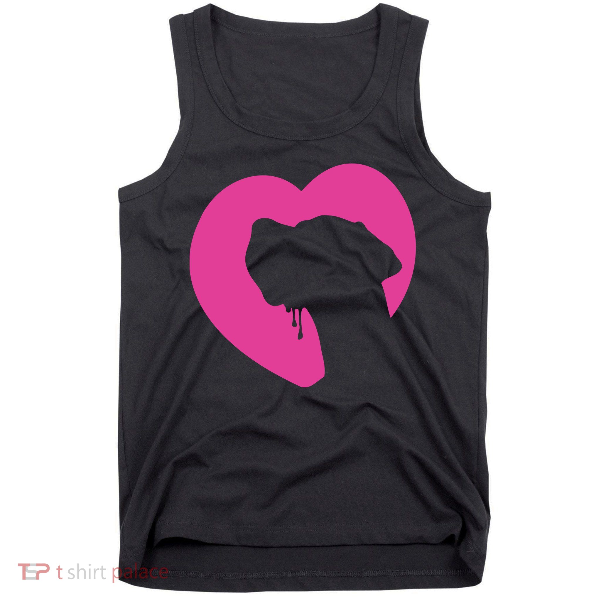 Great Dane Profile Heart Pink Tank Top