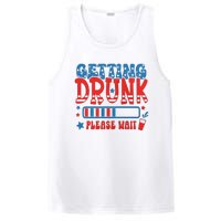 Getting Drunk Please Wait 4th Of July PosiCharge Competitor Tank