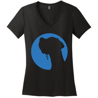 Great Dane Profile Women's V-Neck T-Shirt