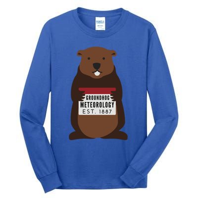 Groundhog Day Punxsutawney Phil Meteorologist Meteorology Gift Tall Long Sleeve T-Shirt