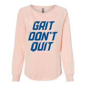 Grit DonT Quit Detroit Football Womens California Wash Sweatshirt