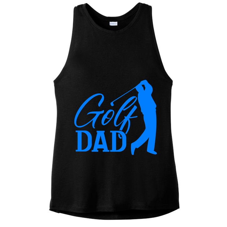 Golf Dad Quote Classic Father's Day Gift For Dad Ladies PosiCharge Tri-Blend Wicking Tank