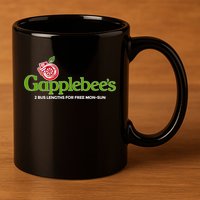 Gapplebees Drag Racing Gapped American Muscle Gift 11oz C Handle Ceramic Mug