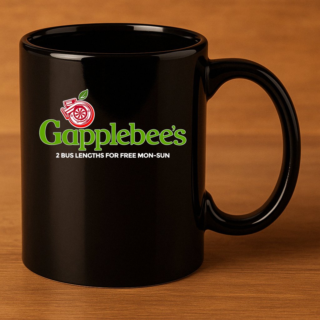 Gapplebees Drag Racing Gapped American Muscle Gift 11oz C Handle Ceramic Mug